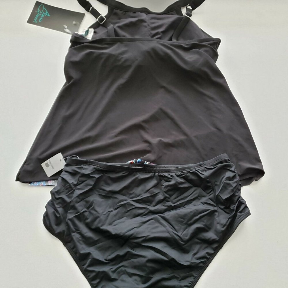 Aqua Green And Mossimo NWT Tankini With Bottom - Picture 2 of 8